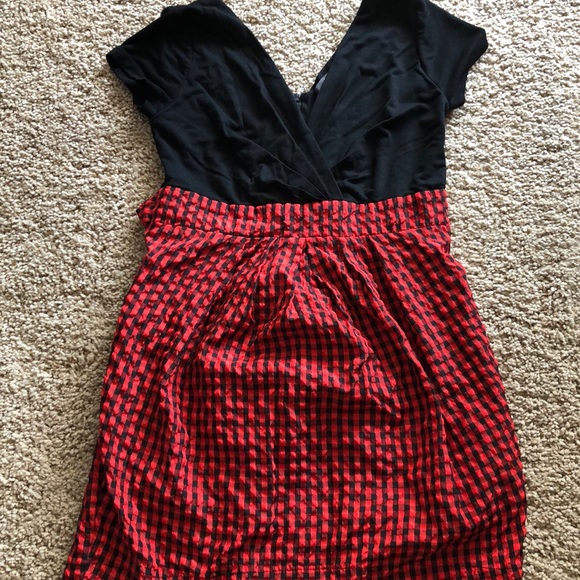 red checkered dress